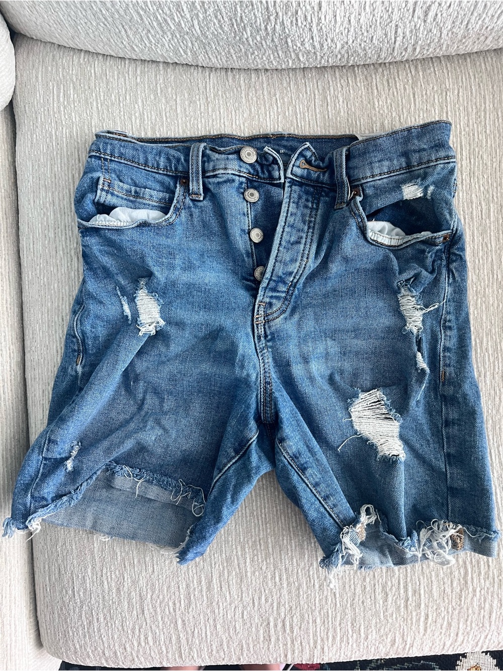 Old Navy Sky High Waisted Denim Cutoff Shorts